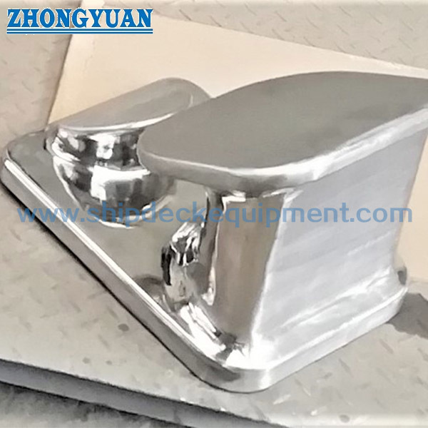 6-Inch Polished Stainless Steel Fixed Towing Chock for Inland Barges and Workboats