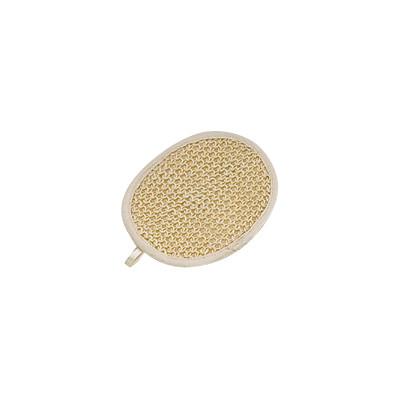 Spa Exfoliating Oval Sisal Bath Scrubber 16x11 cm For Removing Dead Skin