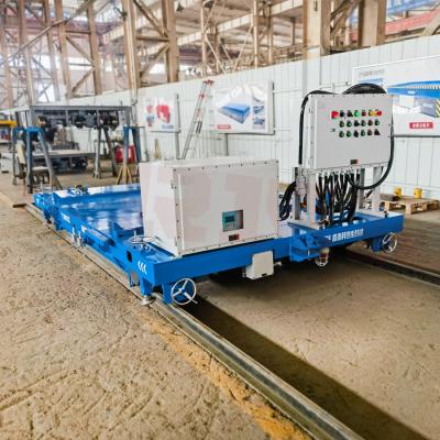 Heavy Load Customized 15 Tons Steel Battery Track Automatic Transfer Cart