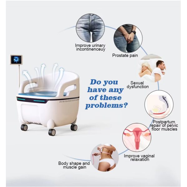 Non Invasive Painless Improve prostate Hi EMT EMS Pelvic Floor Muscle Rehabilitation Chair