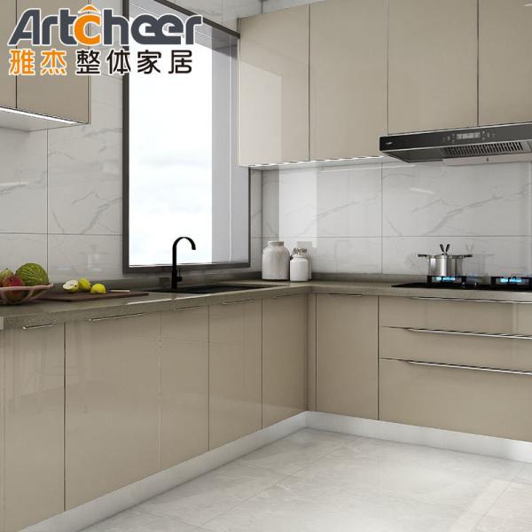 Complete Sets of Stainless Steel Wood Kitchen Cabinets for Customized Color Options