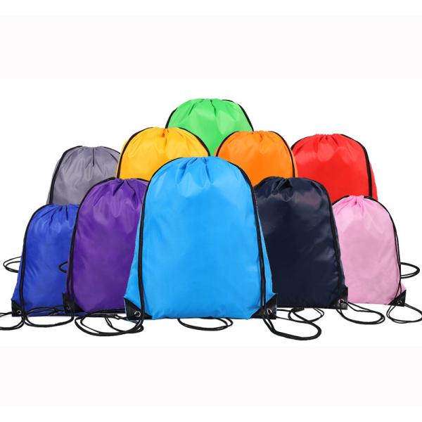 Fashion Style Custom Recycled Polyester Drawstring Gym Bag for Sports and Fitness