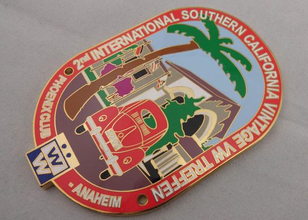 Imitation Hard Enamel Zinc Alloy Laser Engraved Souvenir Badges, Promotion Gift Auto Enamel Badge