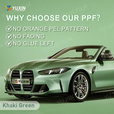 TPU Matte Army Green Glossy Red Anti-UV PPF Color Changing Paint Protection Film