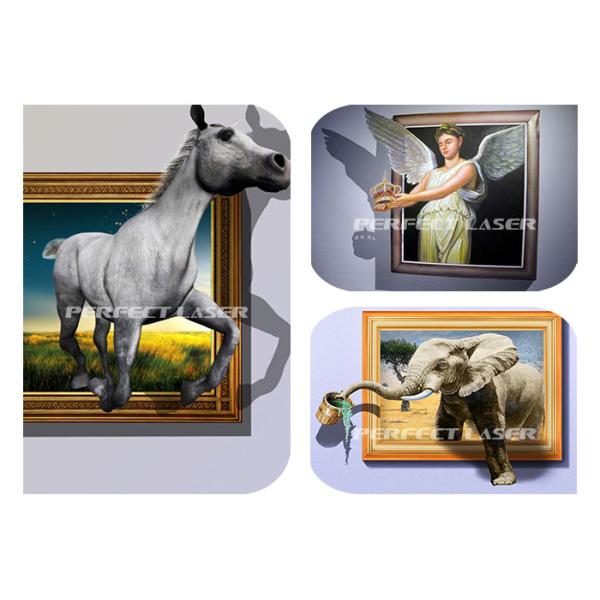 Pared vertical de la foto 3D que imprime la máquina del chorro de tinta para la impresora de la pared de la pintura mural CMYK