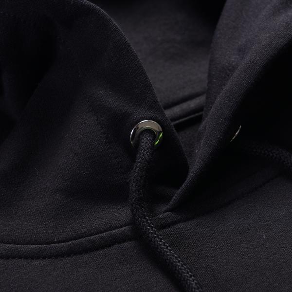 Customized Logo Mens Black Pullover Hoodie , Trendy Mens Hoodies Anti - Wrinkle