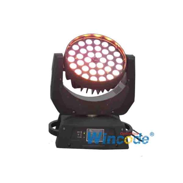 Led Rgb Stage Lighting RGBWA + UV 6 In 1 , LED Moving Head Zoom Light 36pcs 18 Watt