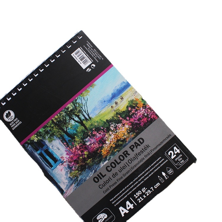 Hot selling wholesale A4 30 sheets acid-free drawing paper oil pad for art painting