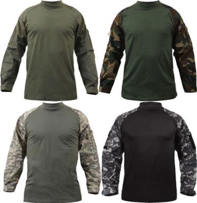 Adults Long Sleeve Military Camouflage T Shirt Custom Printing Casual Style