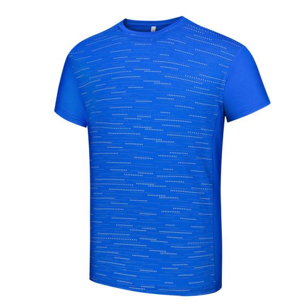 Multifunctional Womens Mens Sports T Shirts Short Sleeve With Polyester Material