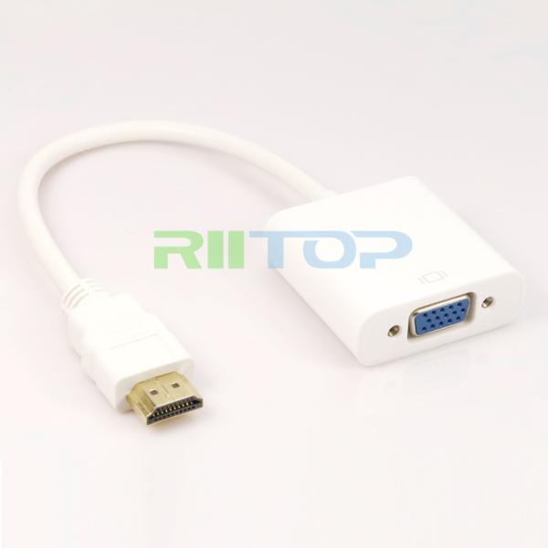 HDMI To VGA Converter Adapter Cable HD 1080P 1080P HDMI Male to VGA Female Video for PC DV