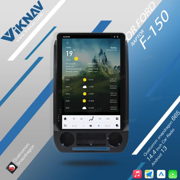 VIKNAV 14.4  Android Car Radio For Ford F250 F350 F450 2015-2020 Carplay Android Auto