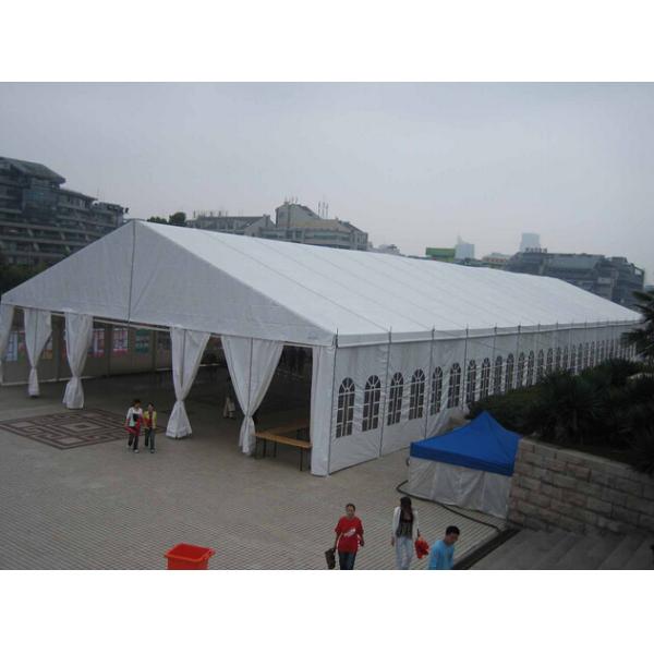 30X100M Huge Tent For Temporary Outdoor Exhibition Warehouse A-Shape Heavy Duty White Roof Cover