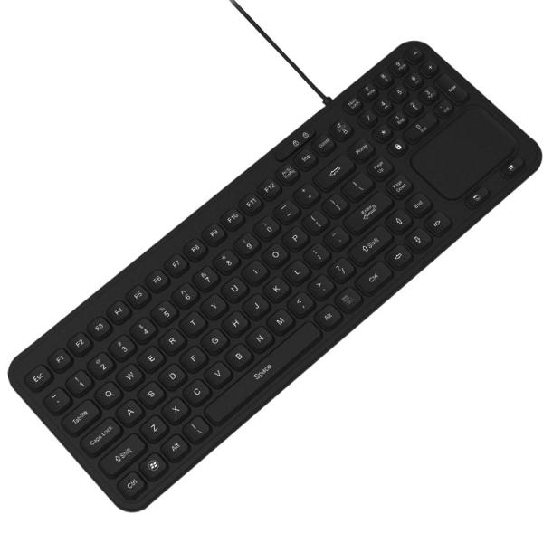 IP68 Washable Medical Industrial Backlit Keyboard With Function Keys,Numerica Keypad And Touchpad
