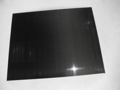 Espessura lustrosa 0.5mm da placa da fibra do carbono da sarja Abrasão-Resistente com material 3K