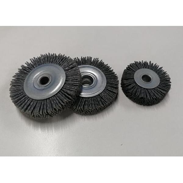 Circular Abrasive Nylon Wheel Brush / Abrasive Filament Brushes 1.4 Mm Wire Dia