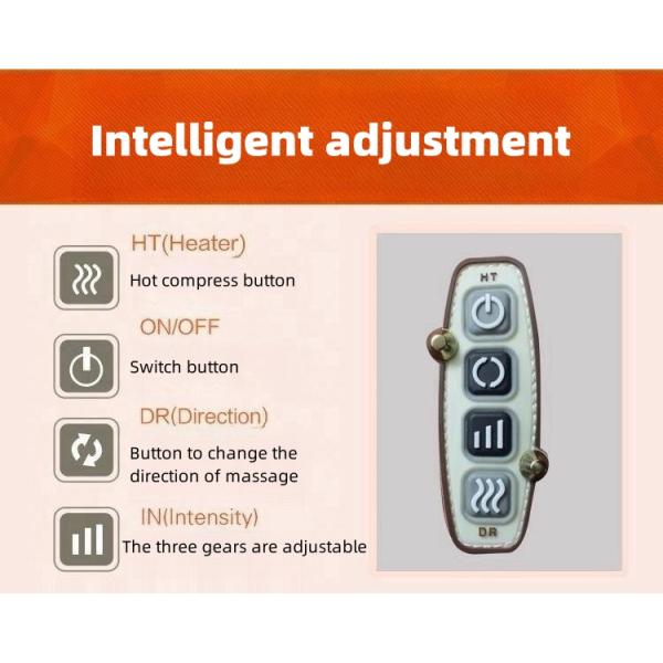 Coffee Household Multi-functional Cervical Massage Heating Pillow Shawl Electric Neck Shoulder Massager Body Muscle Relax Machine Tool