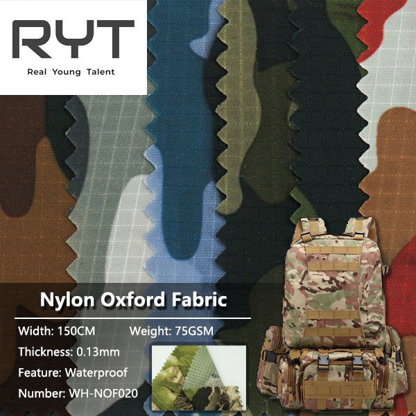 PU 0.13mm Ripstop камуфлирует водоустойчивый нейлон 100% ткани прочный