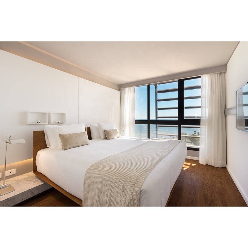 Esplendor by Wyndham Hotel Modern Concept 3-4 Star Hotel Bedroom Sets Wood Cabinet Bed Base Sofa Wardrobe & Nightstand