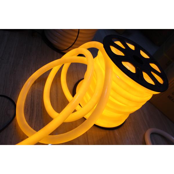 hot sale 360degree building yellow 110v pvc neon flex lights for building