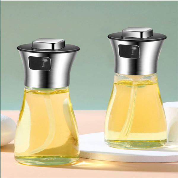 200ml Glass Olive Oil Sprayer Vinegar Bottle for Cooking Salad BBQ Kitchen Utensil