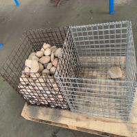 le plat 10x10cm de cage en métal de 3mm Galfan a soudé Mesh Gabion Cage