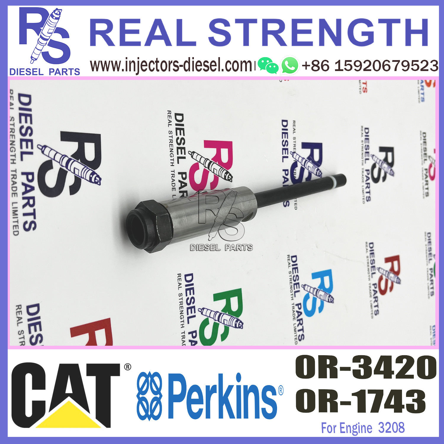 карандаш сопла дизельного топлива 0R-1743 0R-3420 для 3406B 3406C 3408 3408B 3408C