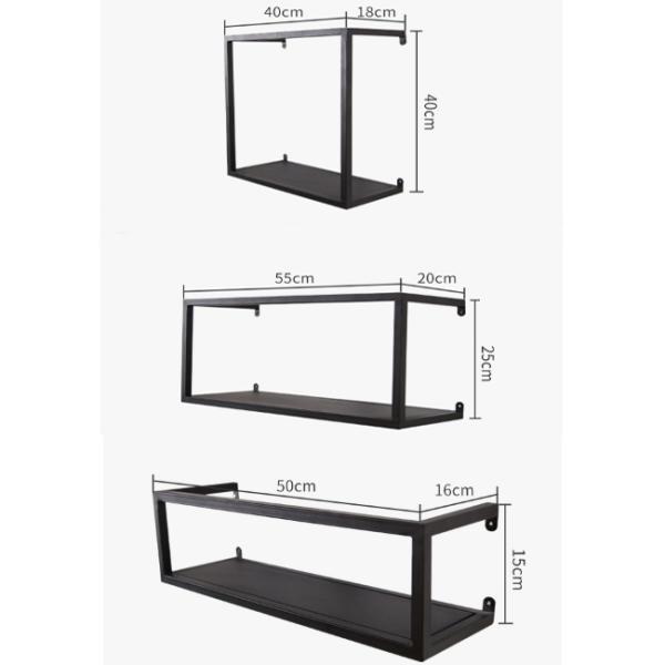 Home Decoration Iron Material Wall Mounter with Secret Combination and Storage Shelf