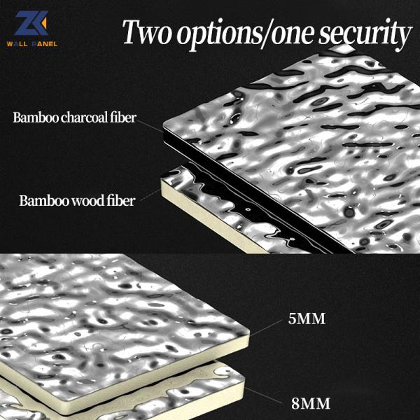 Ровная бамбуковая панель 1220*2440mm пульсации воды доски стены угля