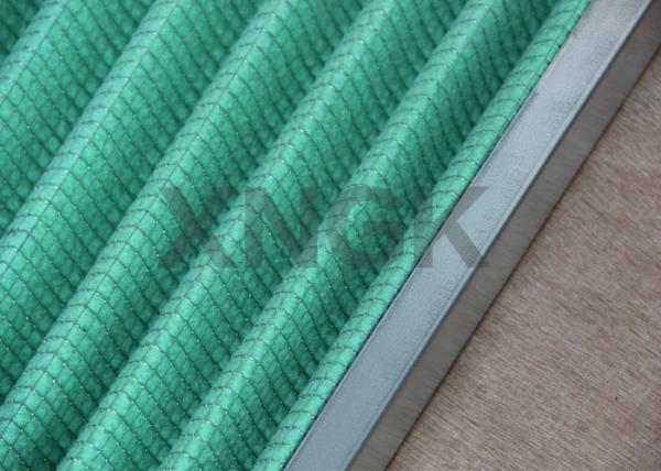 Non - Woven Cloth V Form Pre Air Filter Customized Size Galvanized Steel Frame