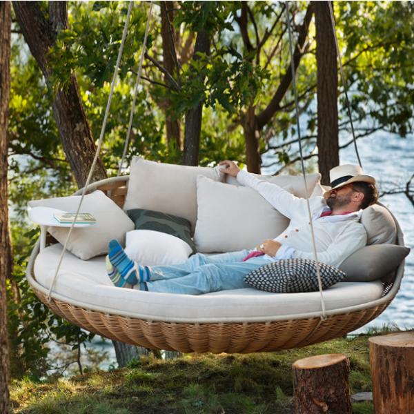 Indoor Outdoor Patio Hanging Hammock Single Seat Swing Chair for Garden Furniture Sale