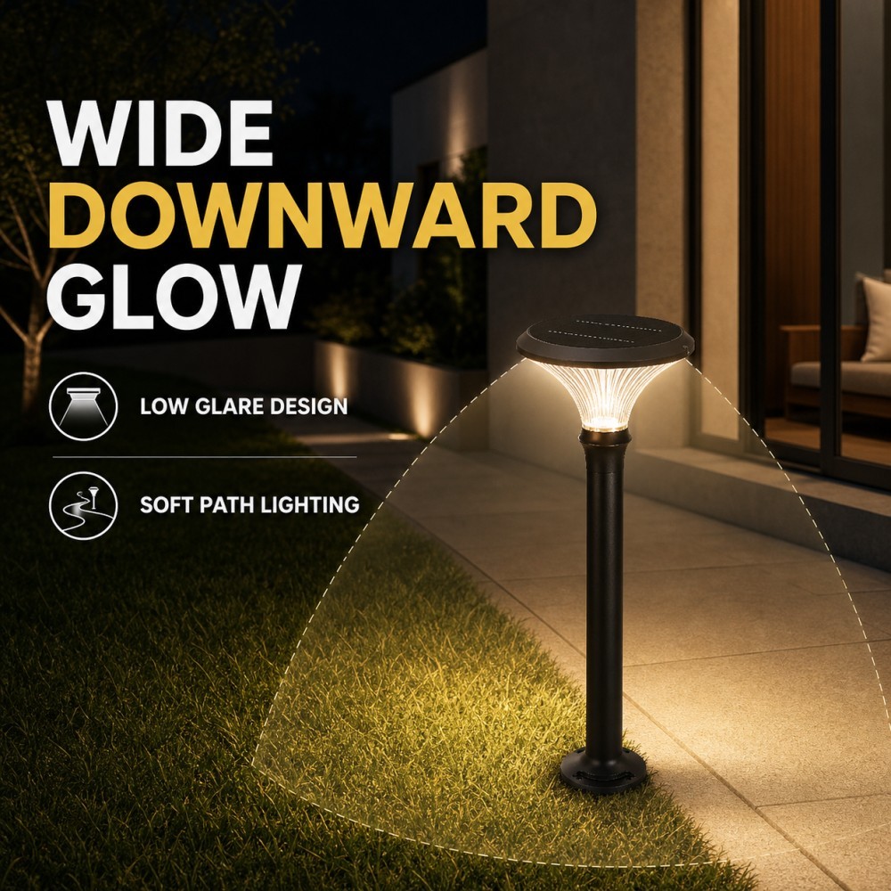 5W Round Diamond Solar Lawn Lights 50 OSRAM LEDs 260LM IP65 For Garden Landscape