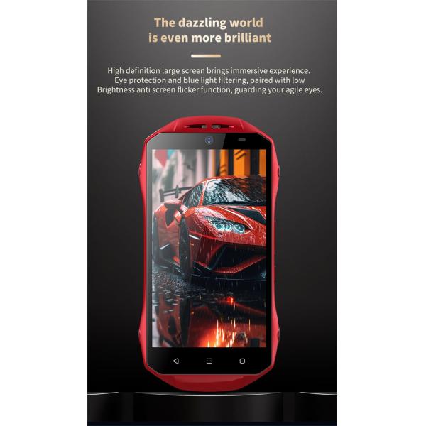 YEEMI T25 Sports Car Smartphone Android 8.1 Dual SIM Standby 4000mAh 4.5 Inch 4G Whatsapp