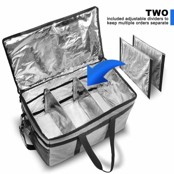 Reusable Insulated Cooler Bag Golf Grocery Large Shoulder 23x14x15 Inch