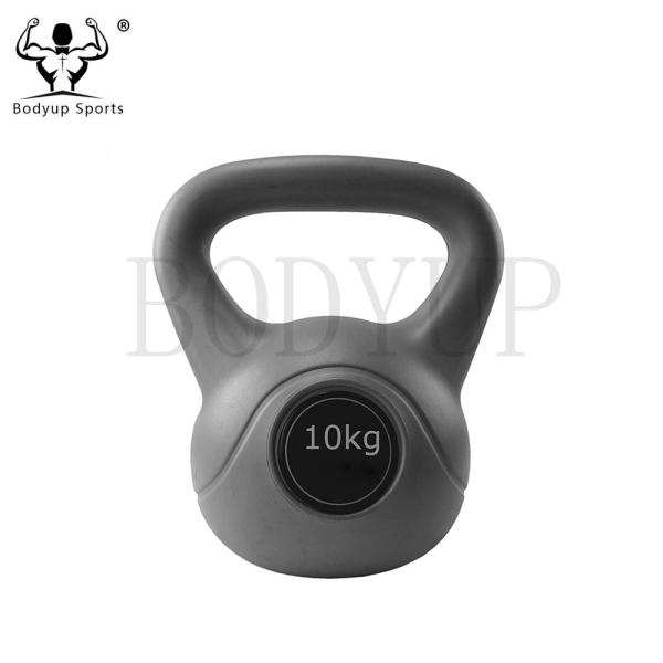 PE And Cement Material Fitness Equipment Kettlebells With Sand Filled