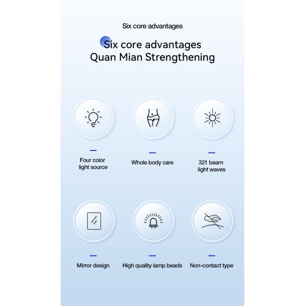 Зеркало для макияжа всего тела 112 Устройство для терапии красным светом