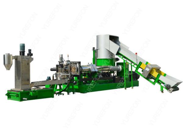 2.5 - 4 MM Plastic Recycling Granulator Machine , PP PE Films Plastic Recycling Pellet Machine