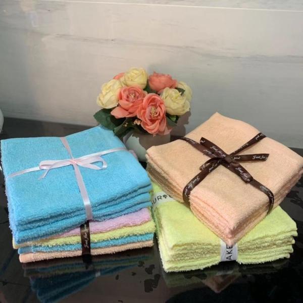 Покрашенные наборы подарка полотенца ленты хлопка
