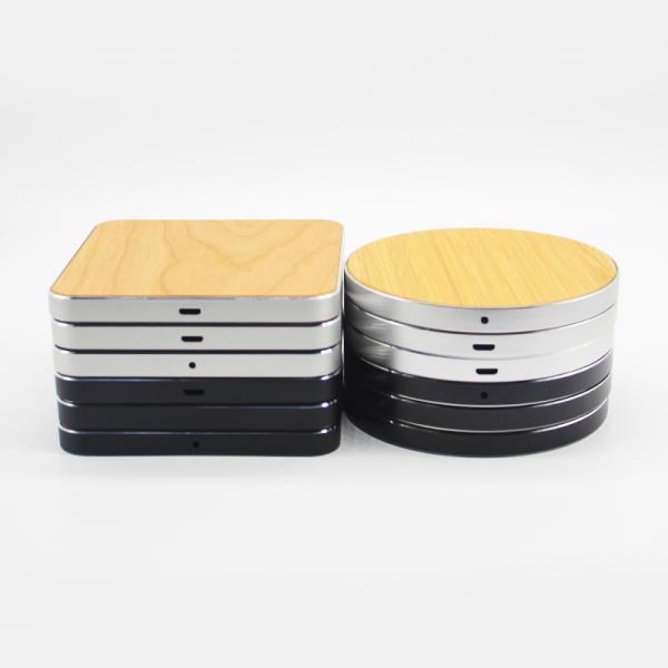 Ultra Thin Wooden Wireless Charger 10W Natural Bamboo Material for Smart Phones