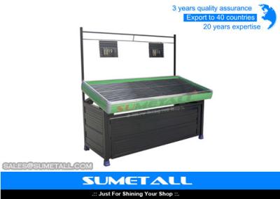 Customized Steel Fruit Vegetable Display Rack For Retail Stores / Supermarket