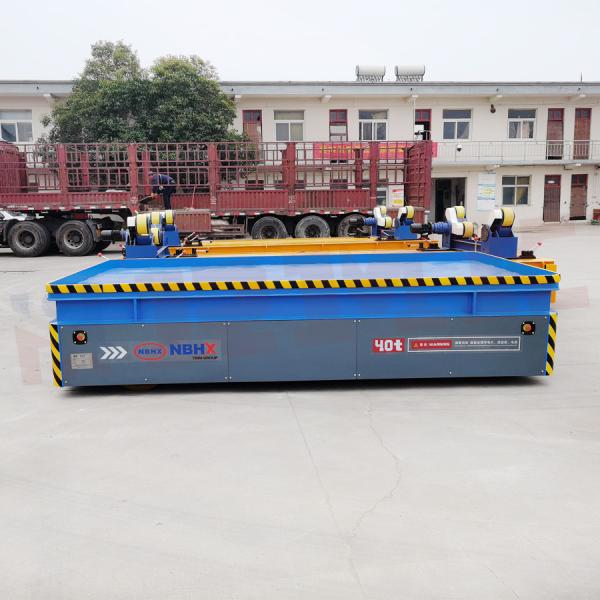 Customized 40 Tons Transfer Trolley For Steel Manufacturing Workshop