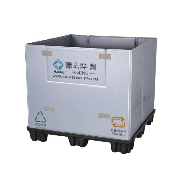 Collapsible Custom HDPE Gaylord Box Pallet Solution for Automotive Battery Packaging