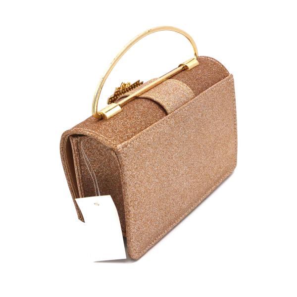 Inlaid Diamond Artificial Leather Handbags , Women Evening Clutch 19×12×5cm