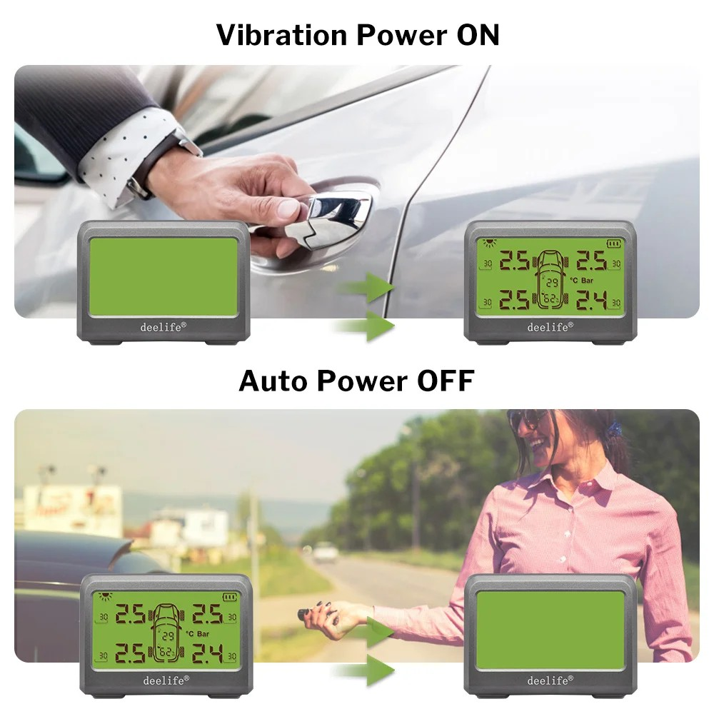 MY66T Car TPMS Humidity Monitoring Tire Pressure 433MHz External Sensor