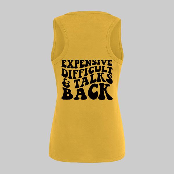 Custom Athletic Tank Tops Unisex Sleeveless Vest Ladies Ribbed Crop Top Custom Logo