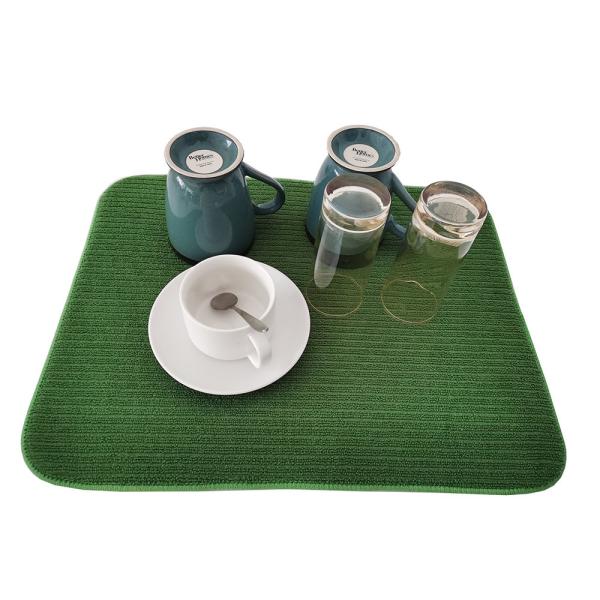 le plat décoratif de 20x15in Microfiber séchant Mat For Cups Bottles filtre le s