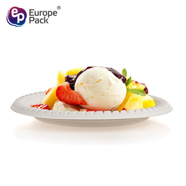 Wholesale picnic supplies cornstarch biodegradable plastic food compartment tray