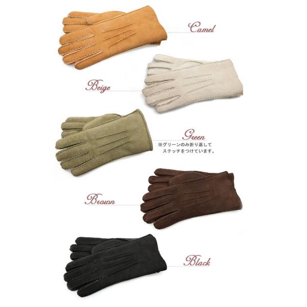 Fashion Lady's Double Face Sheep Skin Winter Glove