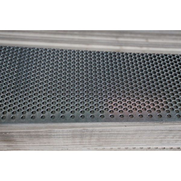 1250×2550mm Manganese Perforated Steel Sheet Round Holes Screening & Wear Resistance