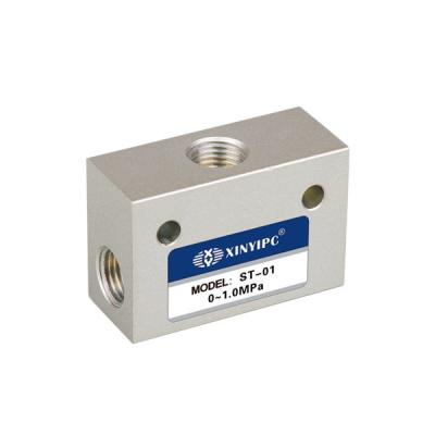 ST Series Shuttle Air Flow Control Valve Aluminum Body With Port Size G 1 / 8  - G 1 